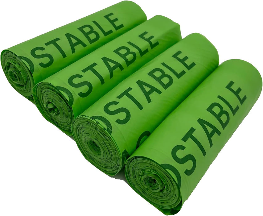 BPI Certified Compostable Trash Bags 13 Gallon Bags Compostable Liners 140 Counts