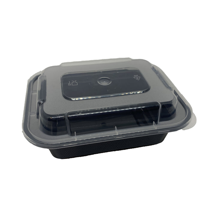12oz Rectangle Food Containers Meal Prep Microwavable Reusable Plastic BPA Free