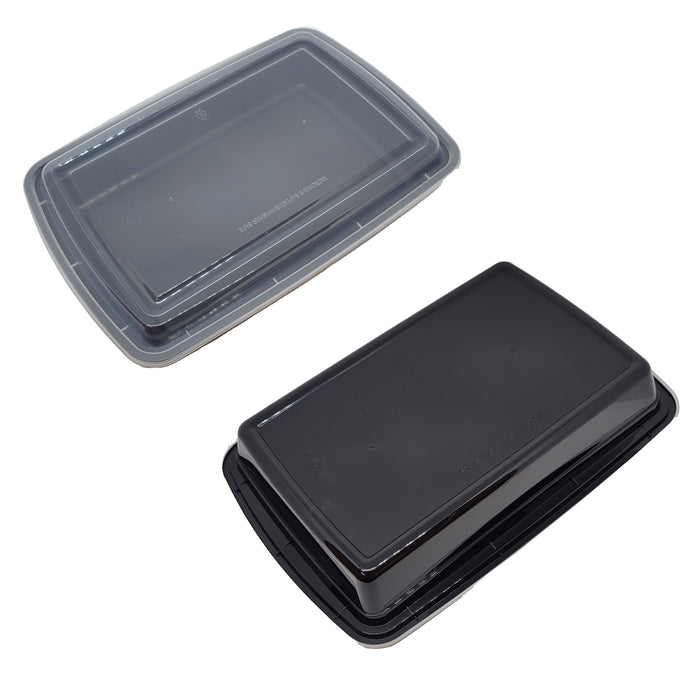 58oz Rectangle Food Containers Meal Prep Microwavable Reusable Plastic BPA Free