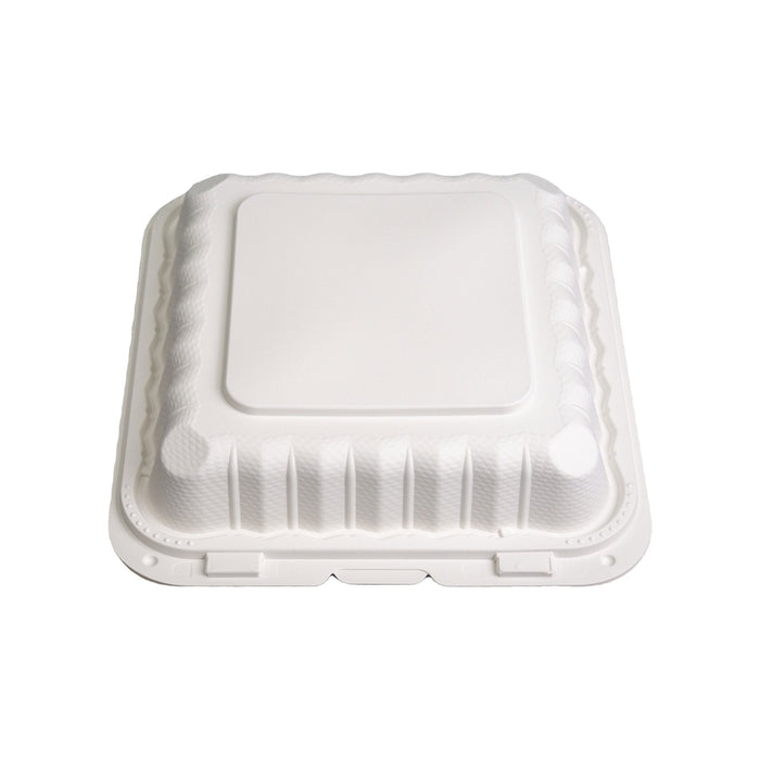 8" x 8" x 3" Mineral Filled PP Hinged Container Pebble Box - 1-compartment 150 Counts