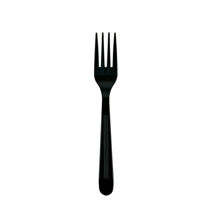 DHG Professional Heavy Weight Forks - Black - Individually Wrapped Case of 1000