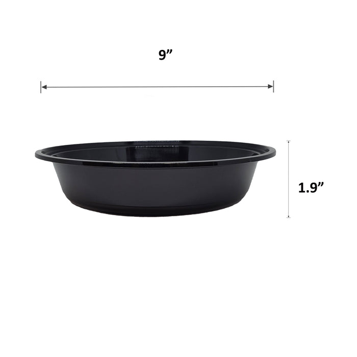 48 oz Round Food Containers Meal Prep Microwavable Reusable Plastic BPA Free Big Size Lunch box