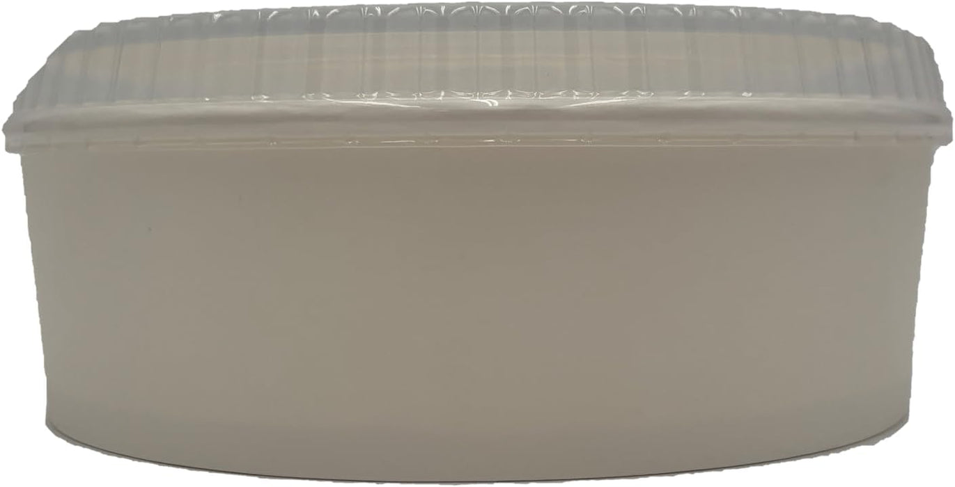 Disposable Paper Food Containers - 48 oz Round Short Shallow Bowls for Salad, Spaghetti, Meal Prep & Storage - BPA-Free, Portable Design for Home, Catering,Restaurants - 270 Bowls