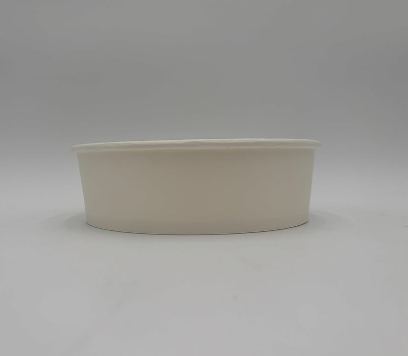 Disposable Paper Food Containers - 48 oz Round Short Shallow Bowls for Salad, Spaghetti, Meal Prep & Storage - BPA-Free, Portable Design for Home, Catering,Restaurants - 270 Bowls