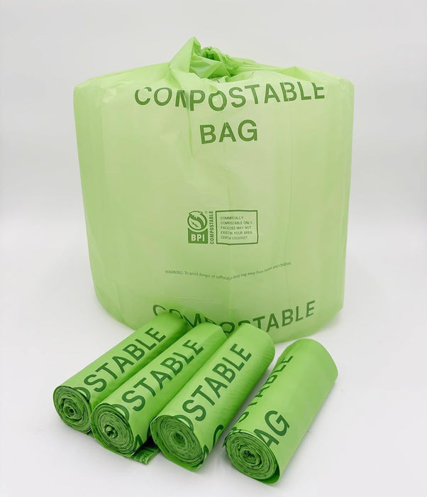 BPI Certified Compostable Trash Bags 33 Gallon Bags Compostable Trash Liners 125 Counts