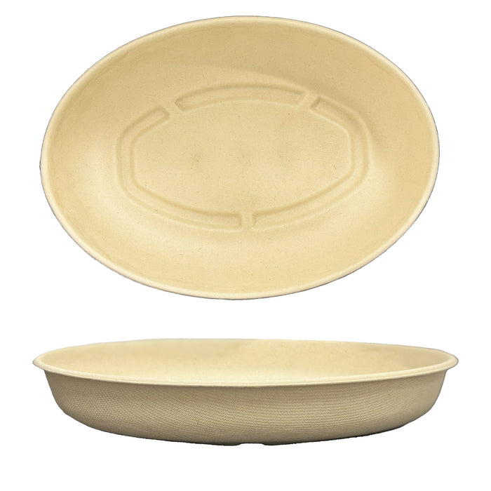 300 Sets of 26 oz Burrito Bowls WITH LIDS, Compostable Fiber, Biodegradable Bagasse Bowl