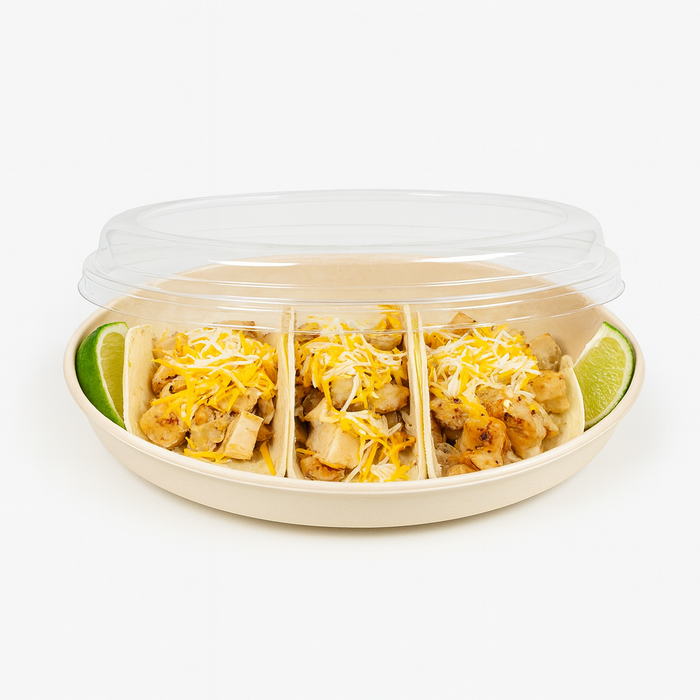 300 Sets of 26 oz Burrito Bowls WITH LIDS, Compostable Fiber, Biodegradable Bagasse Bowl