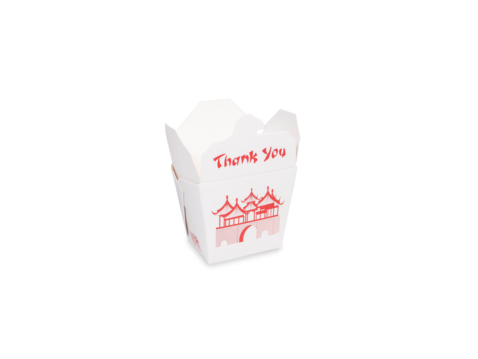 Chinese Take Out Boxes with Pagoda Design, Party Favor and Food Pail (Box of 360 counts)