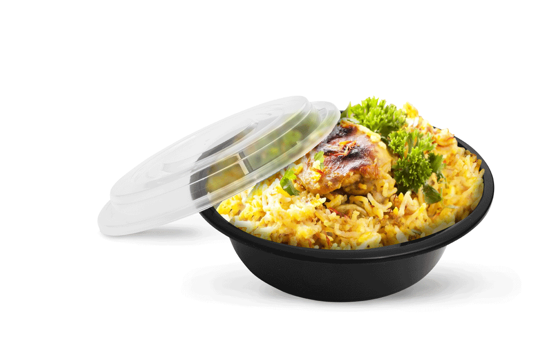 24oz Round Food Containers Meal Prep Microwavable Reusable Plastic BPA Free