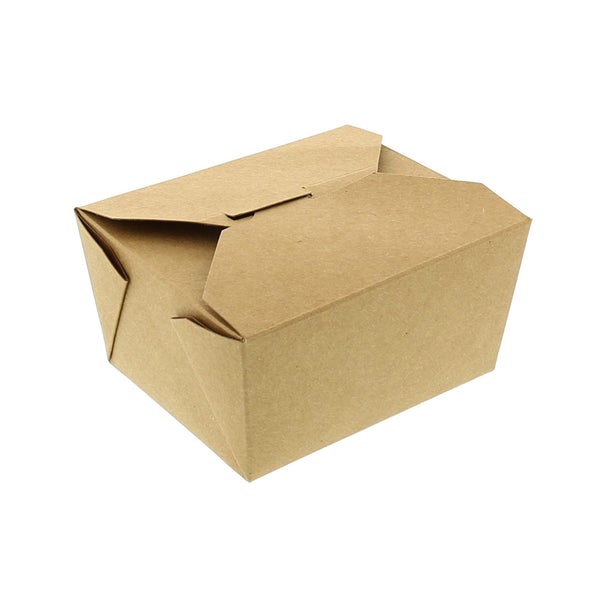 32oz Kraft Paper Take Out Container Folded Paper To Go Boxes Leftover Containers