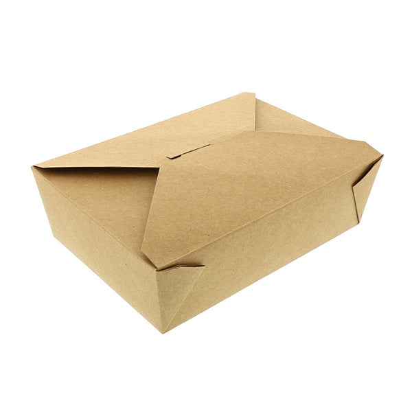 49oz Kraft Paper Take Out Container To Go Boxes Leftover Containers