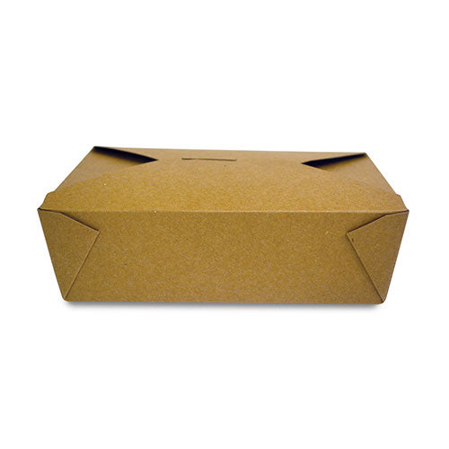 64oz Kraft Paper Take Out Container Folded Paper To Go Boxes Leftover Containers