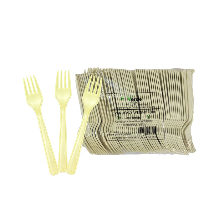 CPLA Heavy Weight Disposable Fork BPI Certified