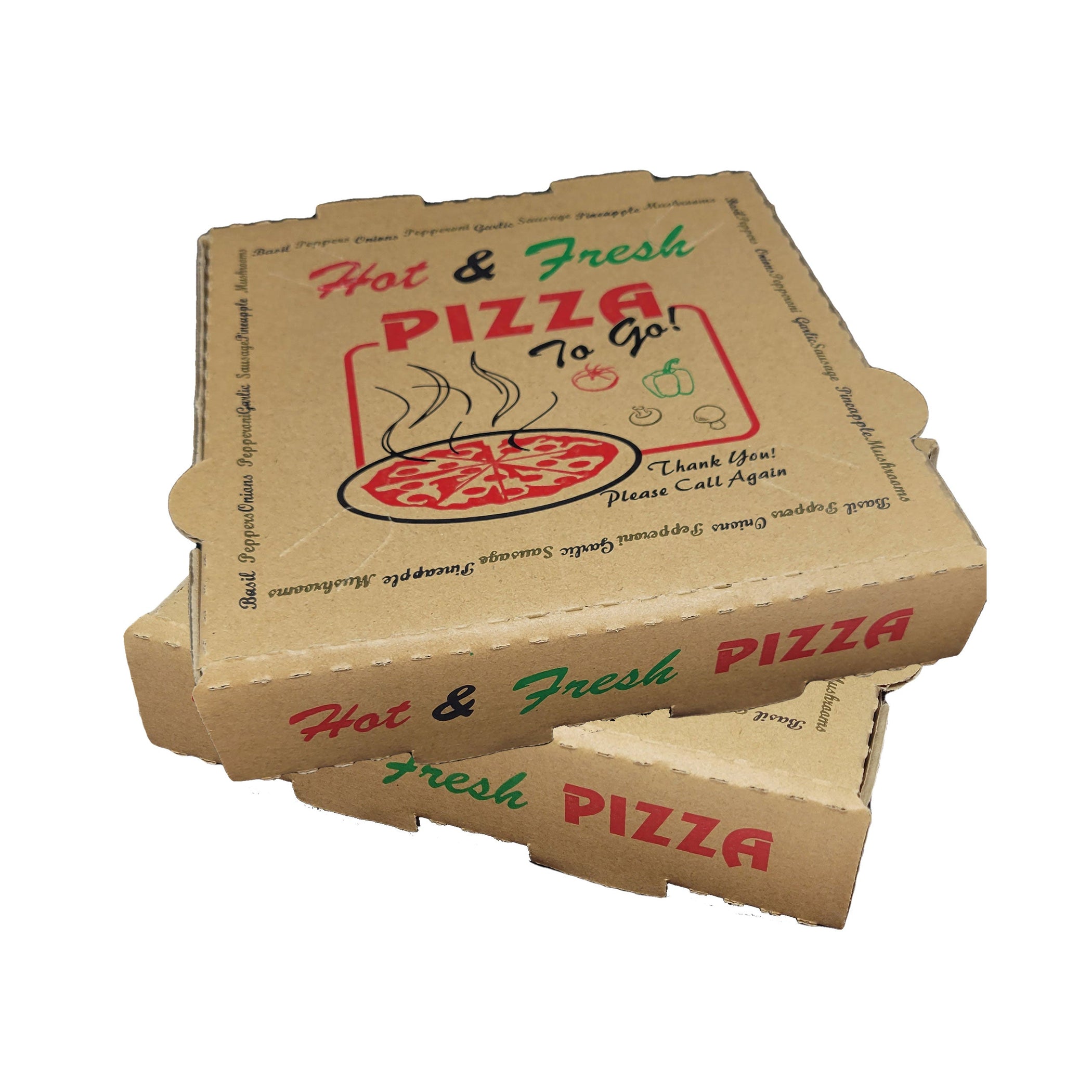 50 Pack Pizza Box 4 Color Print 