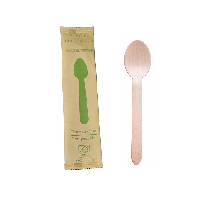 FSC certified Disposable Wooden Cutlery -Compostable Eco-Friendly 100% Wood Utensils